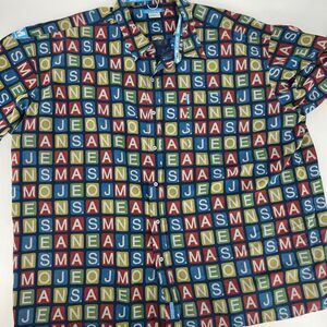Vintage 90s Mojeans All Over Print Shirt Maurice Malone Men Size 6X